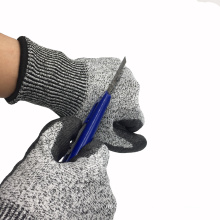 Hot Sale CE Certification Anti Cut 5 HPPE Liner PU Dipped Gloves